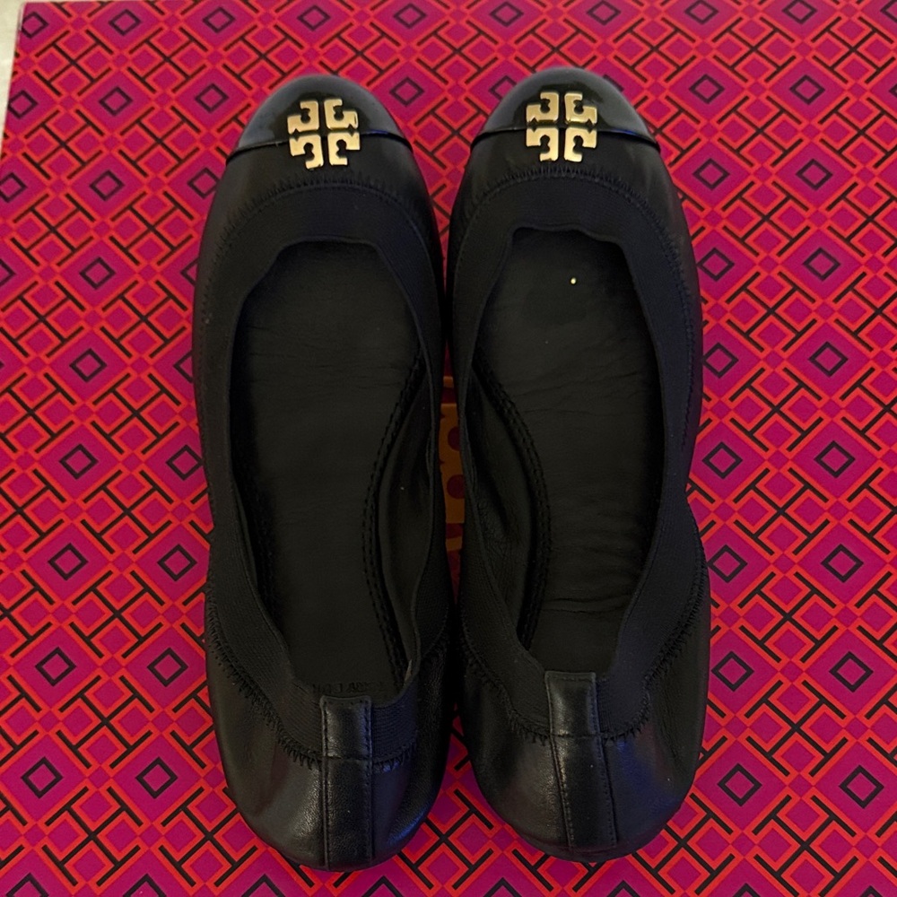 Tory Burch Jolie Ballet Flats Black Size 6